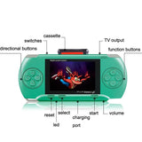 2.4 Mini Colour Screen Gaming Console For Kids - Classic Intellectual Games - Red - Side View