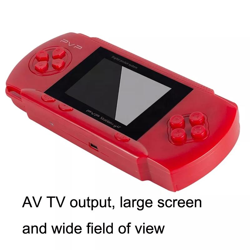 2.4 Mini Colour Screen Gaming Console For Kids - Classic Intellectual Games - Red