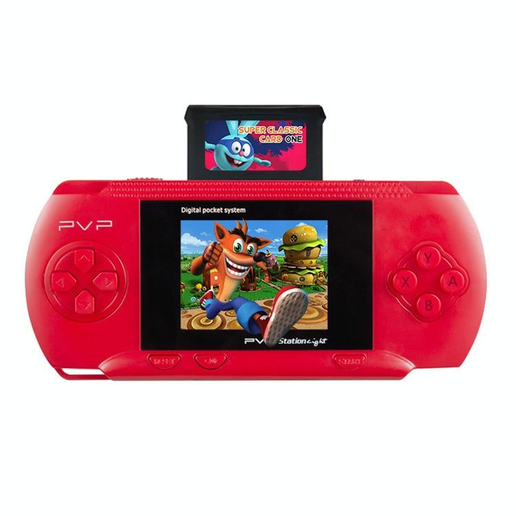 2.4 Mini Colour Screen Gaming Console For Kids - Classic Intellectual Games - Red