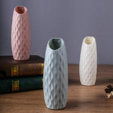 Sturdy Plastic Vase for Creative Display - Drop-resistant - Milk White - Low Angle