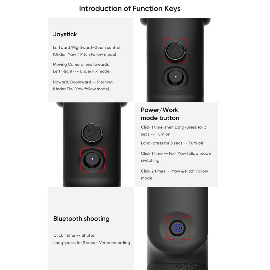Capture1 Outdoor Video Gimbal Stabilizer - Black