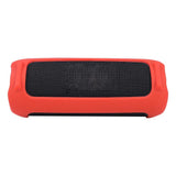 Portable Silicone Case with Shoulder Strap for Jbl Flip 6 Speaker - Black - Side View