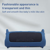 Portable Silicone Case with Shoulder Strap for Jbl Flip 6 Speaker - Black - 45-Degree Angle