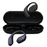 Wireless Bluetooth Sports Earphone - Js270 Hanging Ear Design - Black - Front View