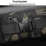 Functional Men Chest Bag Versatile Messenger Bag For Everyday Use - Black - 45-Degree Angle