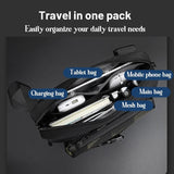 Functional Men Chest Bag Versatile Messenger Bag For Everyday Use - Black - Close-Up Angle