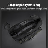 Functional Men Chest Bag Versatile Messenger Bag For Everyday Use - Black - Extra Image