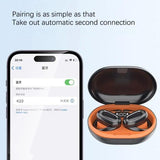 Adjustable Wireless Bluetooth Earphones with Noise Reduction - Skin-colour