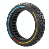 10x2.5-7 Universal Solid Tire Electric Scooter - Colourful - Top-Down View