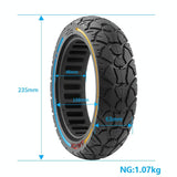 10x2.5-7 Universal Solid Tire Electric Scooter - Colourful - Close-Up Angle