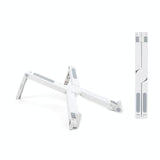 Foldable Non-slip Laptop Stand - Plastic Silicone - Black - Front View