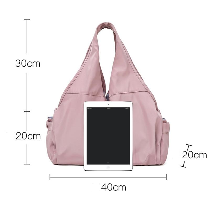 Women Dry / Wet Gym Bag with Separation - no Code - Light Pink