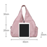 Women Dry / Wet Gym Bag with Separation - no Code - Light Pink - Side View