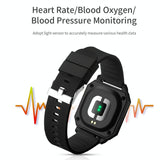 0.96 Inch Tft Screen Life Waterproof Smart Watch Support Sleep Monitoring / Heart Rate Monitoring / Blood Pressure Monitoring / Pulse Reminder - Black - Close-Up Angle