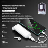 Wireless Bluetooth Earphone with Power Bank - Pd-bt600 Air Plus - 45-Degree Angle