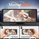 10.26 Inch Car Display Carplay / Android Auto Screen Mirroring Camera - Low Angle