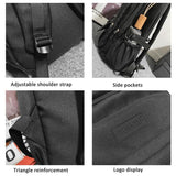 Simple Oxford Cloth Travel Backpack For Students 45 X 31 X 18Cm - Black