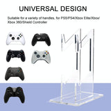 Transparent Acrylic Double Layer Game Handle Storage Bracket for Ps4 / Ps5 / Ps3 - Side View