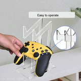 Transparent Acrylic Double Layer Game Handle Storage Bracket for Ps4 / Ps5 / Ps3 - Rear View