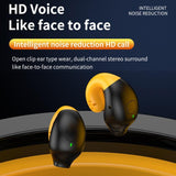 Wireless Ear Clip Bluetooth Headset with Led Display - Noise Reduction - 45-Degree Angle