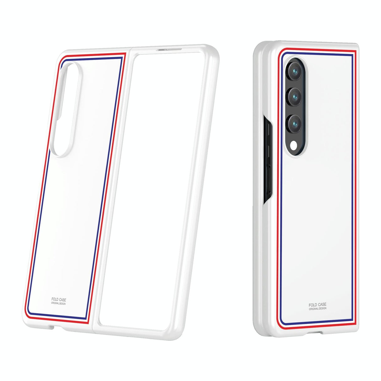 For Samsung Galaxy Z Fold4 5G Frosted Skin Case - Slim & Stylish - Black Color Bar