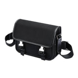 Waterproof Crossbody Shoulder Bag Black - Front View