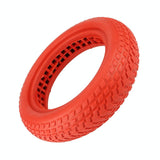 Red 8.5 Semi-solid Honeycomb Tire for Xiaomi M365 Scooter - Rear View