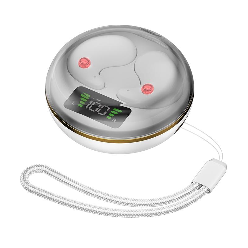 Mini Invisible Bluetooth Earphones with Charging Case - Black