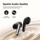 True Wireless Funpods Bluetooth Earphones - Black - Side View