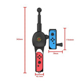 Switch Fishing Rod Handle - Ergonomic Design - Top-Down View