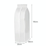 Waterproof Hanging Storage Bag for Dustproof Organization - White - Side View