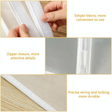 Waterproof Hanging Storage Bag for Dustproof Organization - White - Top-Down View