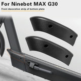 Front Side Cover for Ninebot Max G30 Scooter - Black - Top-Down View