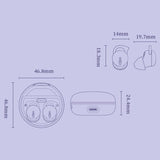 Comfortable Wireless Bluetooth Earphones - Noise Canceling - Black