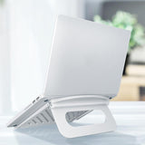Foldable Laptop Cooling Stand - Height Adjustable - White - Top-Down View