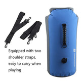 Waterproof Rafting Backpack For Outdoor Activities - Blue - 45-Degree Angle