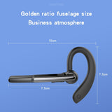 Wireless Bluetooth Earphone with Noise Cancelling and Mic - Black - Rear View