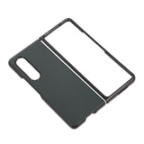 For Samsung Galaxy Z Fold4 5G Sheep Texture Leather Phone Case - Black