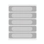 5-piece Self-adhesive Mosquito Stickers for Screen Windows with Drain Holes - Gray