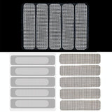 5-piece Self-adhesive Mosquito Stickers for Screen Windows with Drain Holes - Gray