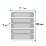 5-piece Self-adhesive Mosquito Stickers for Screen Windows with Drain Holes - Gray