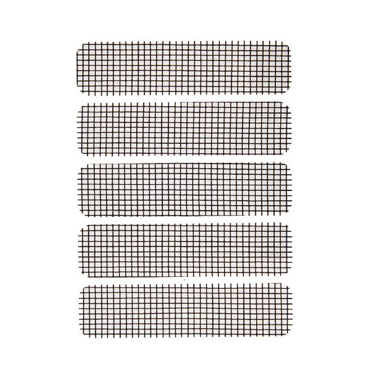5-piece Self-adhesive Mosquito Stickers for Screen Windows with Drain Holes - Gray
