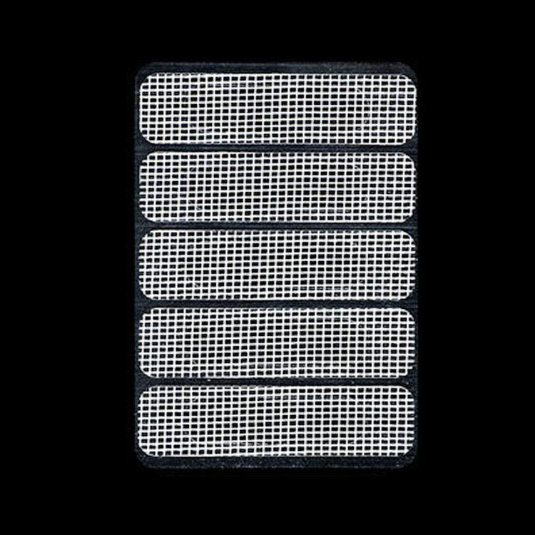5-piece Self-adhesive Mosquito Stickers for Screen Windows with Drain Holes - Gray