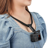 Neck Hanging Action Camera Mount - Compact & Versatile - Front View