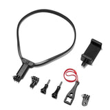 Neck Hanging Action Camera Mount - Compact & Versatile - Side View