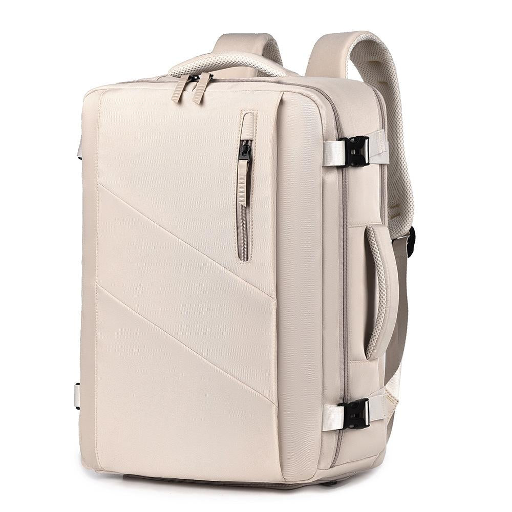 Large Capacity Simple Style Travel Backpack - Black