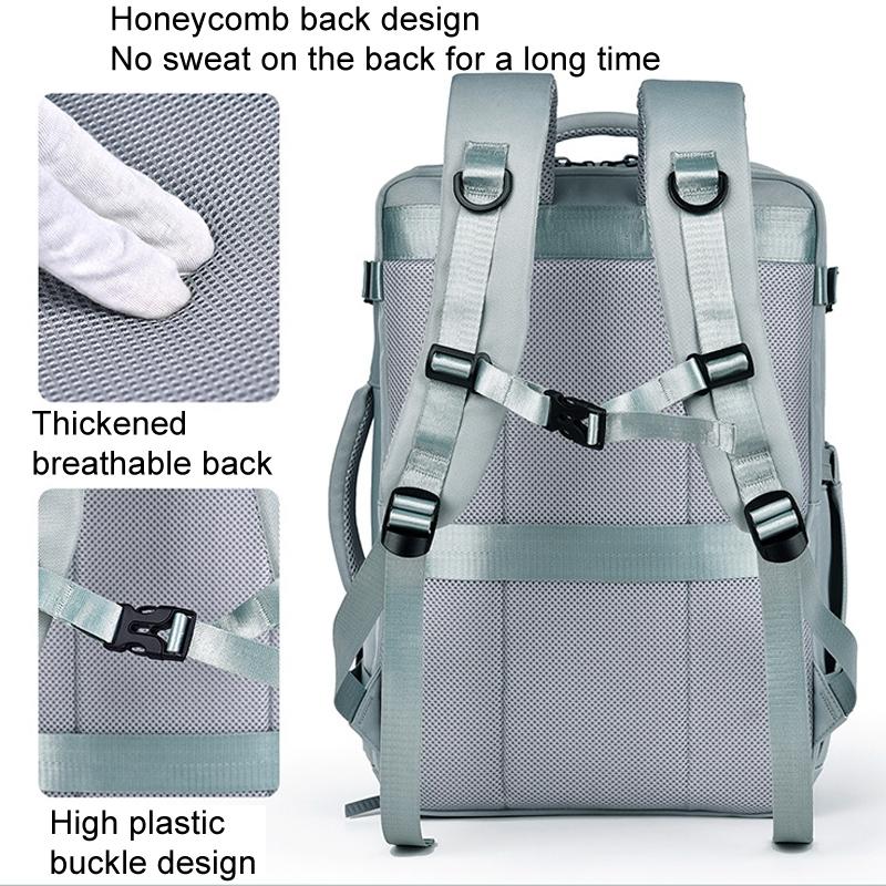 Large Capacity Simple Style Travel Backpack - Black