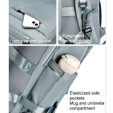 Large Capacity Simple Style Travel Backpack - Black - Extra Image