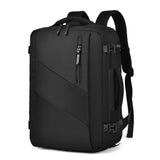 Large Capacity Simple Style Travel Backpack - Black - Extra Image