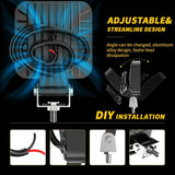 12 - 30V 12W 6000K 2.5 Inch Car Led Engineering Auxiliary Light White Light - Top-Down View